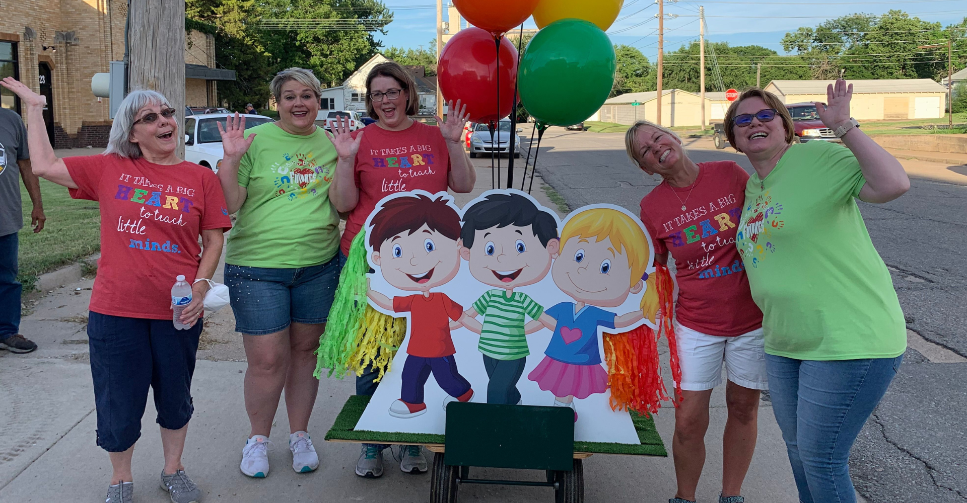 women in the wheat fest parade