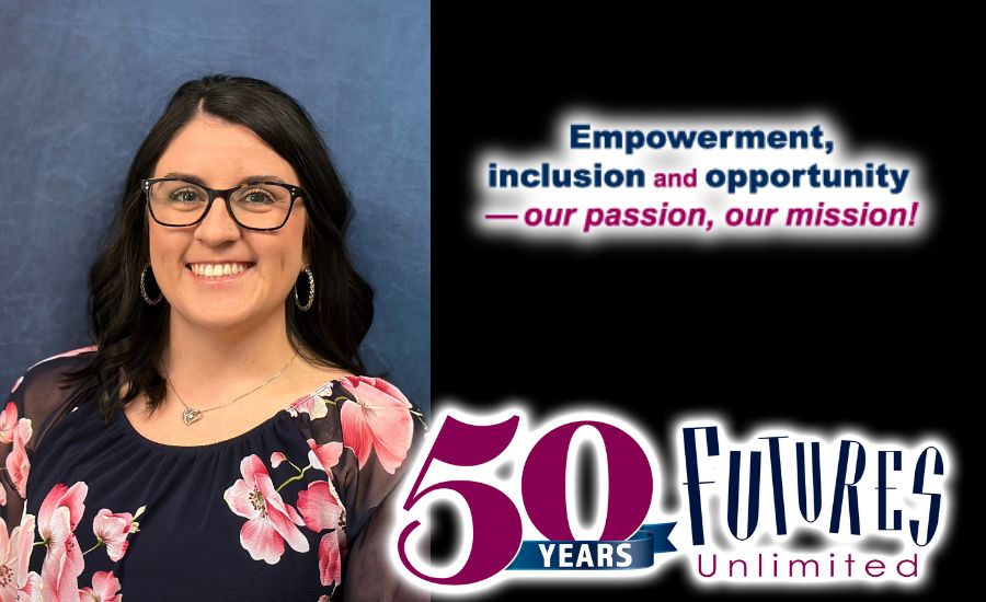 head shot of person article is talking about along with mission statement and logo