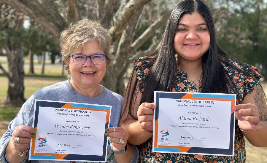 Two staff members strengthen services with ACRE certification