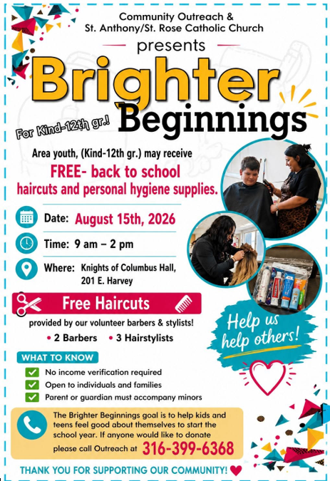 flyer showing all details related to haircut clinic